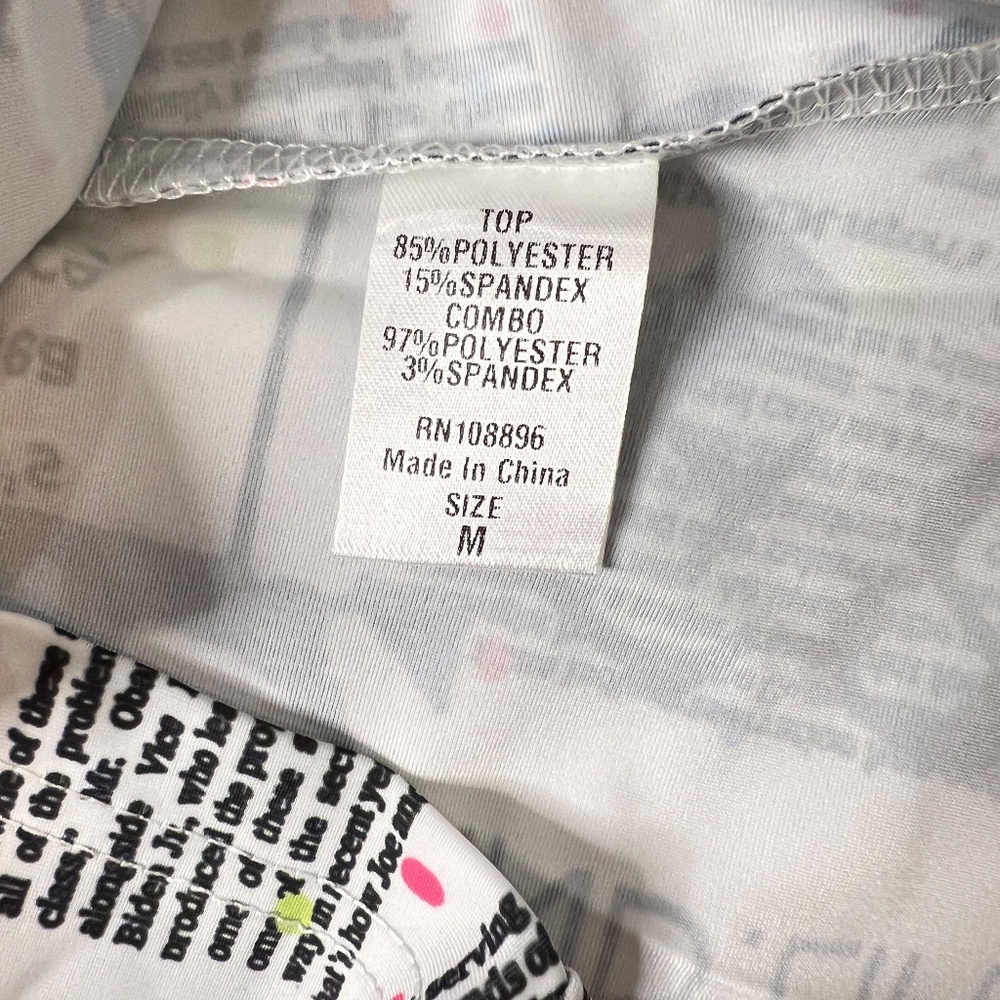 #A019 – For Her NYC Multi-Print Ruffle Shoulder Dopamine Blouse –  M (NWT) - Picture 8 of 12